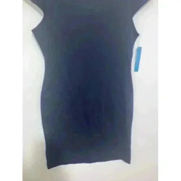 Alice + Olivia Backless Cap Sleeve Bodycon Navy Dress - Picture 4 of 12